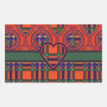 Macfarlane Scottish Tartan Rechtecksticker