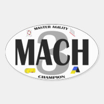 MACH HundeAgility-Titel Aufkleber