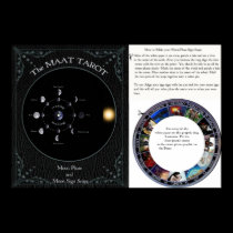 Machen Sie ein MAAT Tarot-Mond-Zeichenbereichplaka poster