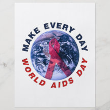 Machen Sie jeden TagesWelt-Aids-Tag Individuelle Flyer