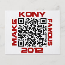 Machen Sie Kony berühmten 2012 Video-QR Code Josep Flyerbedruckung
