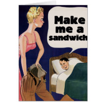 Machen Sie mich ein Sandwich Karten