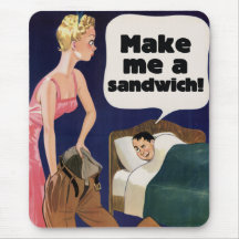 Machen Sie mich ein Sandwich Mousepad