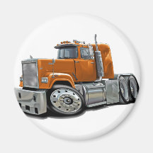 Mack Superliner-Orangen-LKW Magnets