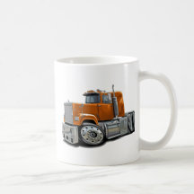 Mack Superliner-Orangen-LKW Teetasse