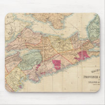 Mackinlays Karte der Provinz von Neuschottland 3 Mauspad