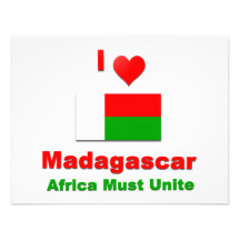 Madagaskar Personalisierte Ankündigungskarte