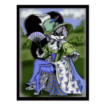 Madame de Pew Postcard Postkarte