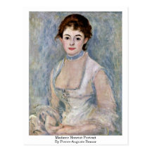 Madame Henriot-Porträt By Pierre-Auguste Renoir Postkarte