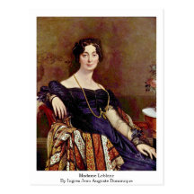 Madame Leblanc By Ingres Jean Auguste Dominique Postkarten