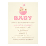 Mädchen-Babyparty-Einladungen {Rosa}