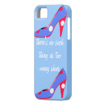 Mädchen, denen Liebe Polka-Punkt-hohen Heels besch Hülle Fürs iPhone 5