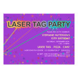 Mädchen der Laser-Umbau-Geburtstags-Party Einladun
