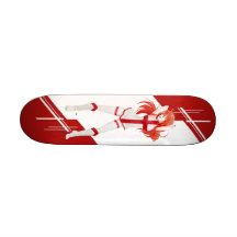 Mädchen Englands Manga kleidete in der Flagge - En Individuelle Skateboarddecks
