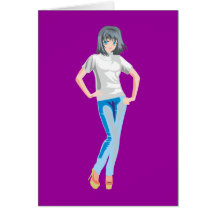 Mädchen girl grußkarten