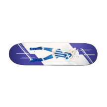 Mädchen Griechenlands Manga kleidete in der Flagge Personalisiertes Skateboard