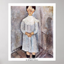Mädchen im Blau durch Modigliani Amedeo Posterdrucke