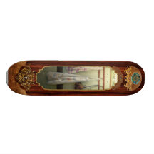 Mädchen - immer soviel Hausarbeit Personalisiertes Skatedeck