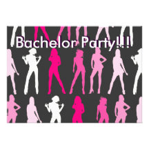 MÄDCHEN, Junggeselle-Party!!! , Junggeselle-Party! Personalisierte Einladungen