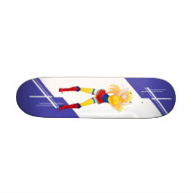 Mädchen Kolumbiens Manga kleidete in der kolumbian Personalisiertes Skateboard