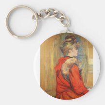 Mädchen mit Pelz durch Toulouse-Lautrec Schlüsselanhänger