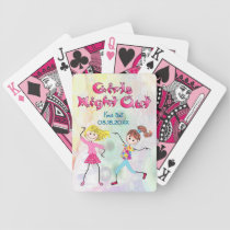 Mädchen-Nacht heraus - fertigen Sie besonders an spielkarten