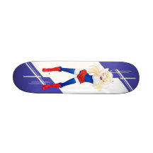 Mädchen Russlands Manga kleidete in der Flagge - R Skateboarddeck