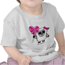 Mädchen-Schafe mit Herz-Lutscher Tshirt