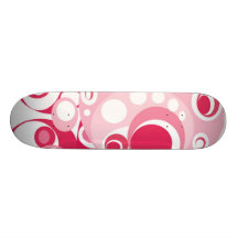 Mädchen-Skateboard im Rosa und im Rot Skateboarddeck