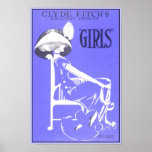 Mädchen-Vintages Theater-Plakat - Fräulein Violet