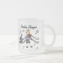 Mädchen-Violinen-Spieler-T-Shirts und Geschenke Tee Tasse