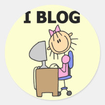 Mädchenblogger-T-Shirts und Geschenke Runde Aufkleber