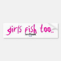 Mädchenfische auch auto sticker