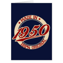 Made In 1950 Card
