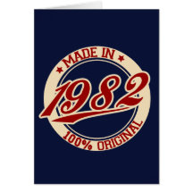 Made In 1982 Greeting Card