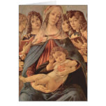 Madonna della Melagrana durch Botticelli Grußkarte