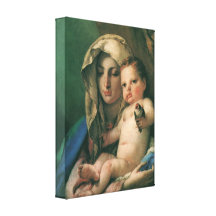 Madonna des Goldfinch durch Tiepolo, Vintage Kunst Galerie Faltleinwand