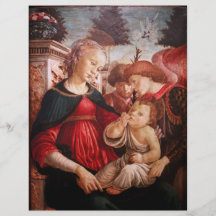 "Madonna und Kind und zwei Engel Flyer