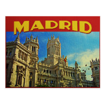 Madrid Spanien Postkarten
