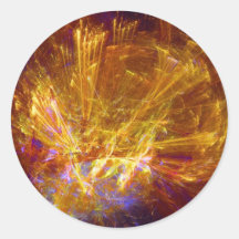 Magical Lights Runde Sticker
