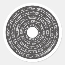 Magie Runenstein magic rune stone Runde Aufkleber