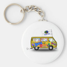 Magischer Hippie Van Schlüsselbänder