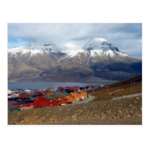 Magisches Longyearbyen, Svalbard Postkarte