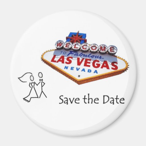 Magnet Las Vegas Save the Date B&G
