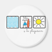 Magnet surf boy waves sxm kühlschrankmagnet