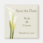Magneten der Calla-Lilie Save the Date