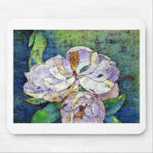 Magnolia in blue.jpg mouse pads