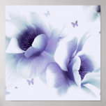 Magnolie - Blau Plakatdrucke