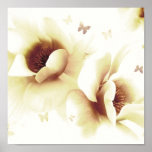 Magnolie - Creme Plakatdruck