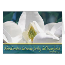 Magnolien-Beileids-Karte